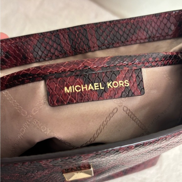 Michael Kors Mott Chain Python Mini Convertible Backpack - Picture 11 of 12